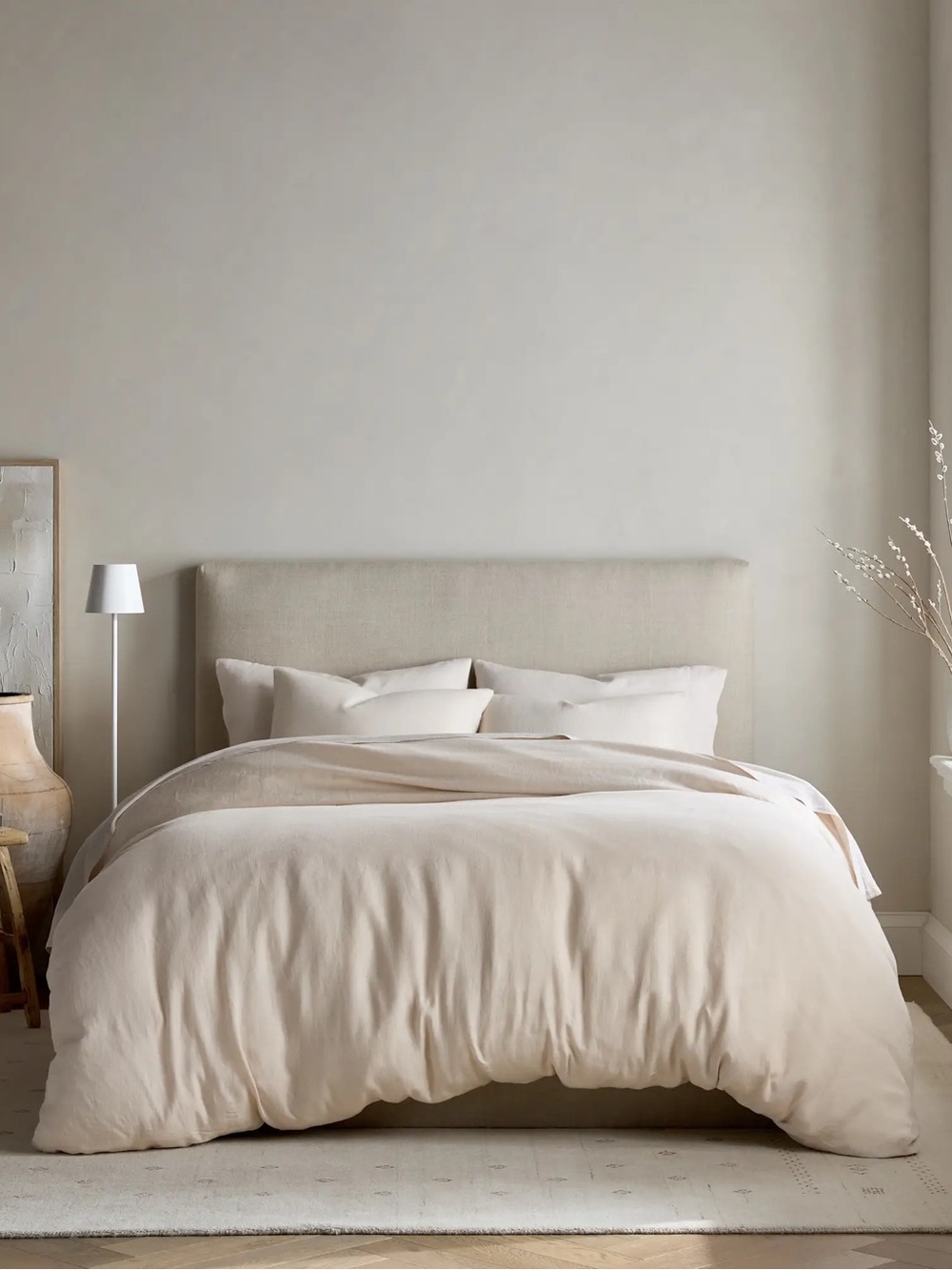 New Quince European Linen Duvet Cover Set Full/Queen MSRP $194 Sand